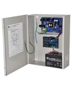 Altronix AL1012ULM Access Power Distribution Module with Power Supply Charger, PTC Class Outputs, 12VDC at 10A, FAI, 115VAC, BC400 Enclosure